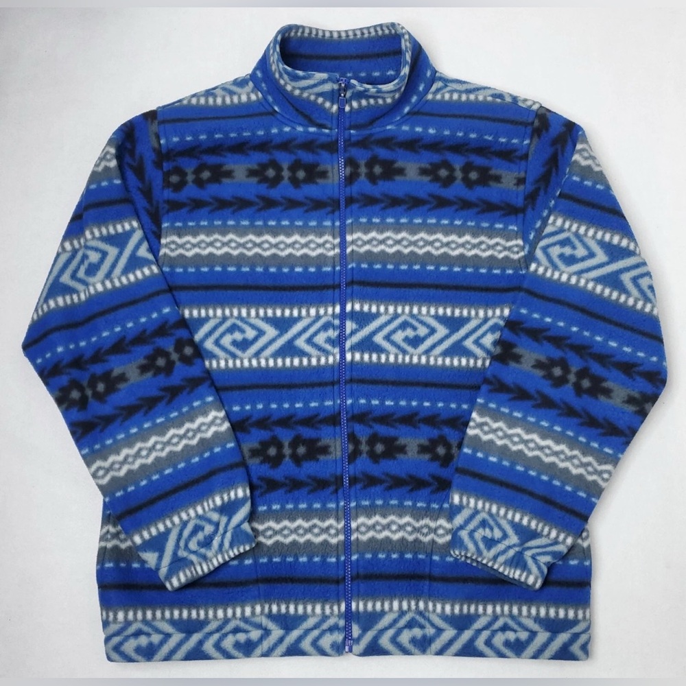 Vintage Alfred Dunner Aztec Western Fleece Jacket! Size Small.